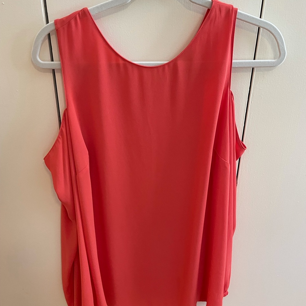 Ann Taylor cold shoulder long sleeve blouse